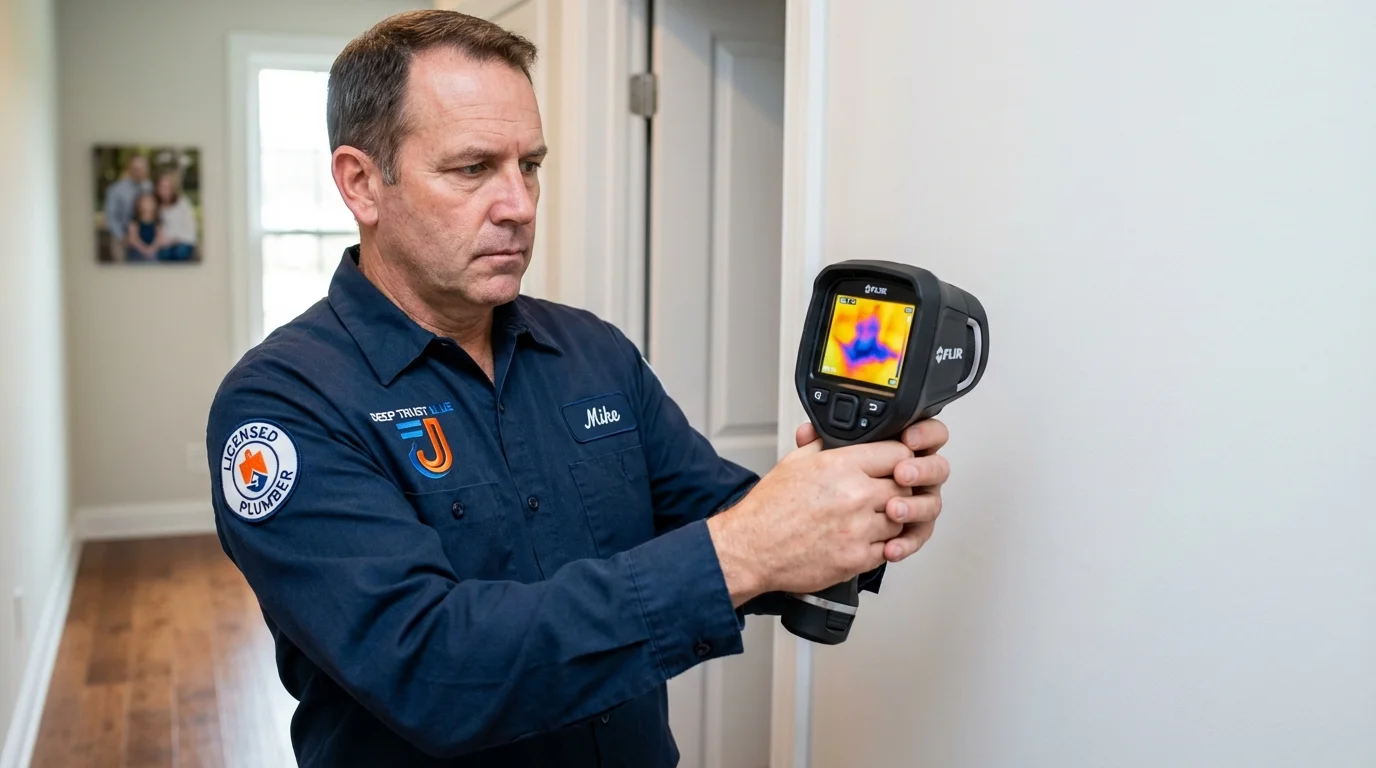 Thermal imaging leak detection by Johns Plumbing LLC in Sweetwater